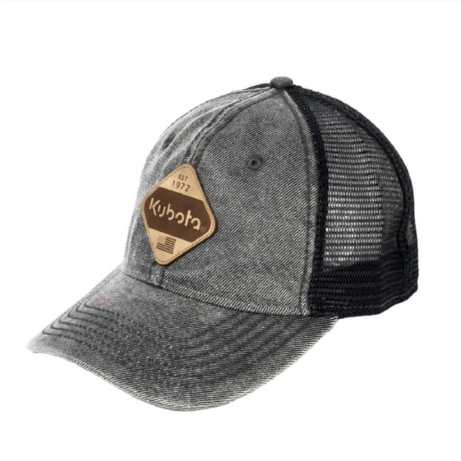 Faux Waxed Cotton Mesh Cap