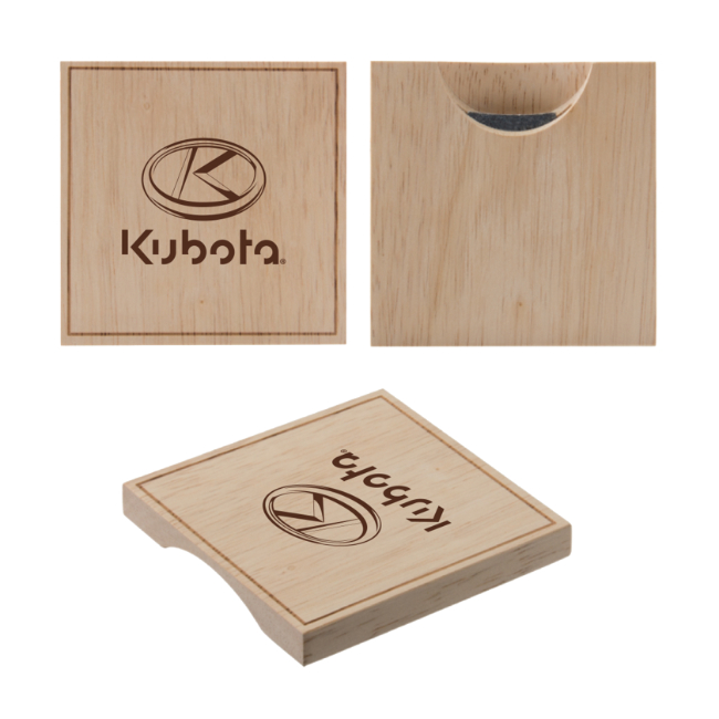 Wood Bottle Opener Coasters