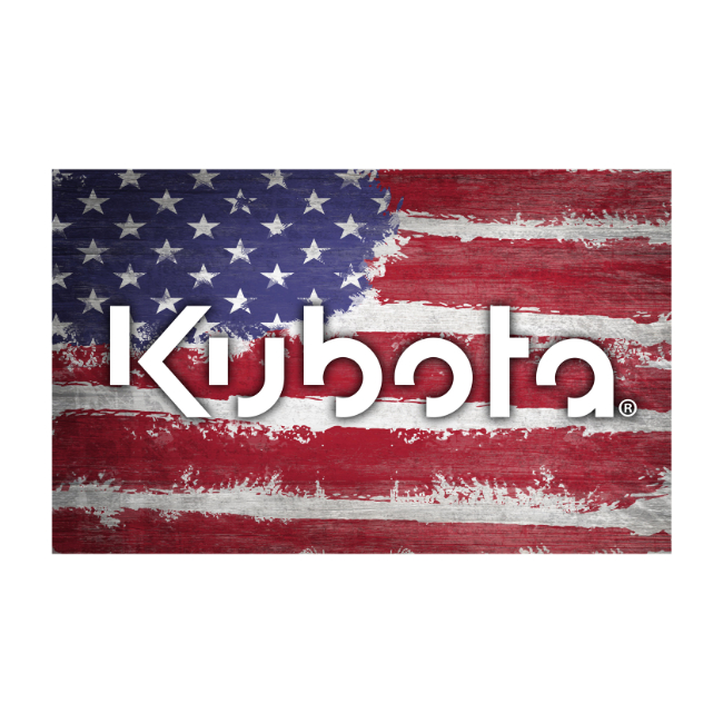 11" x19" Kubota® Patriotic Wood Sign