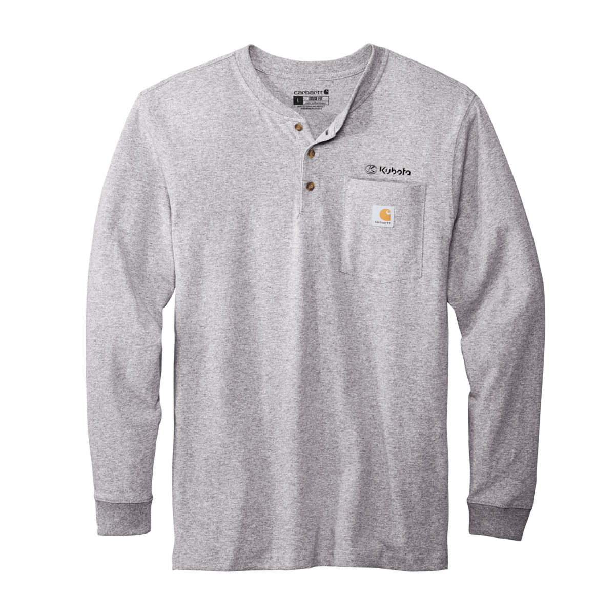 Carhartt® Henley Long Sleeve Pocket Tee