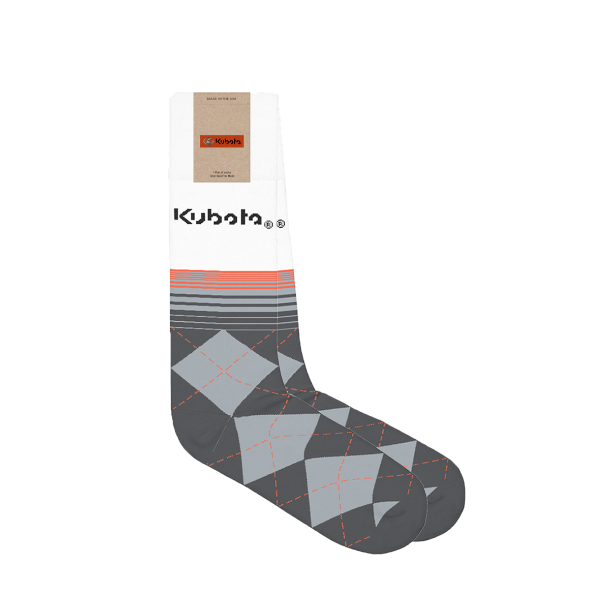 Custom Argyle Crew Sock