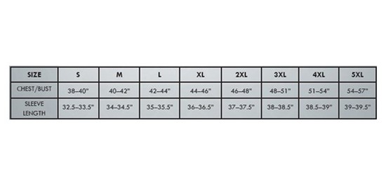 50th Anniversary Men's Softshell Jacket size chart image 2
