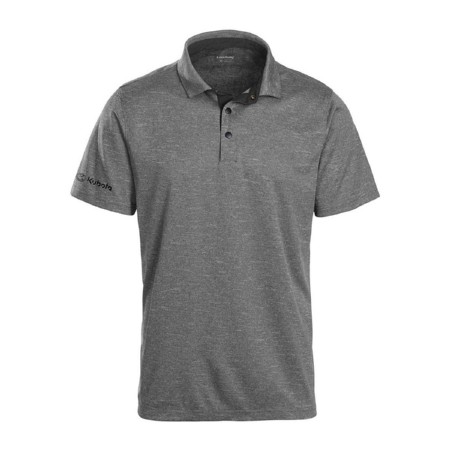 Walker Melange Snap-Button Polo