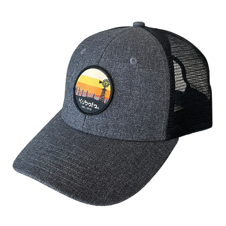 Marled Grey Sunset Patch Cap