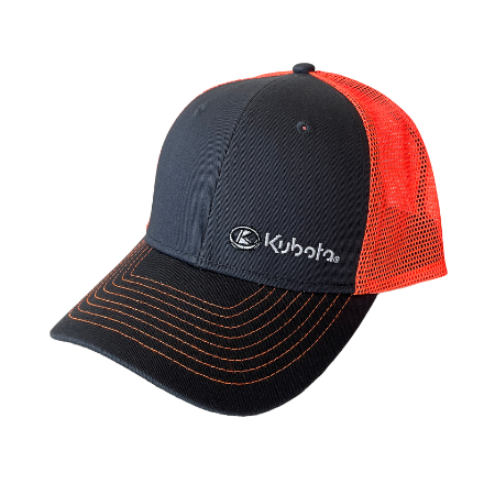 Charcoal/Orance Mesh Cap